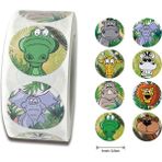 Zhuning Shop 1 1 Rulo A Stili Çocuklar Için Rulo Çizgi Film Hayvan Sticker Ödül Kaykay Hayvanat Bahçesi Sticker Oyuncakları Laptop Stickerları Araba Telefon Bloknot Üzerine (Yurt Dışından)