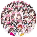 Zhuning Shop 1 10 Adet B Tarzı Pcs Sevimli Anime Kız Gawr Gura Stickerları Dıy Buzdolabı Kaykay Laptop Su Geçirmez Grafiti Vsco Sticker Etiketler Çocuk Oyuncakları Için (Yurt Dışından)