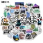 Zhuning Shop 1 10 ADET-YT21 Stili Doğa Kampçılığı Seyahat Çıkartmaları Vahşi Doğa Macera Açık Hava Manzara Stickerları Dıy Oyuncaklar Laptop Valiz Motor Araba F5 (Yurt Dışından)