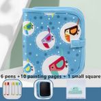 Zhuning Shop 1 10 Sayfa -3 Stil Çocuklar Için Yumuşak Boyama Tahtası Oyuncak Yaratıcı Doodle Kitabı Su Bazlı Renkli Tebeşir Çocuklar Çizim Oyuncak Hediye Için (Yurt Dışından) - Beyaz