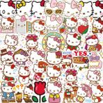 Zhuning Shop 1 100 Adet Tarzı Hello Kitty Graffiti Su Geçirmez Çizgi Film Çıkartmaları Kedi Oyuncak Karışık Çıkartma Scooter Bisiklet Cep Telefonu Laptop Seyahat Çantası (Yurt Dışından)