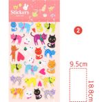 Zhuning Shop 1 2 Sayfa Stili2 Stili Sevimli 3D Renkli Bebek Çocuk Unicorn Ingilizce Kelimeler Dekor Sticker El Sanatları Çıkartmalar Süper Sticker Kitabı Çocuklar Için Hediye (Yurt Dışından)