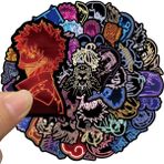 Zhuning Shop 1 30 Adet Tarzı Pcs Çizgi Neon Serisi Anime Sticker Graffiti Sticker Kask Laptop Gitar Kaykay Bisiklet Hediye Oyuncak Pvc Sticker (Yurt Dışından)