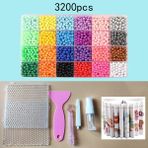 Zhuning Shop 1 3200 Adet Bir Stil Ayarla 36 Renk 5mm Set Yedek Boncuk Bulmaca Kristal Kendin Yap Sprey Sihirli Boncuk Set Top Oyunları 3D El Yapımı Sihirli Oyuncaklar Çocuklar Için (Yurt Dışından)
