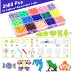 Zhuning Shop 1 4 mm 2500 Adet Tarzı Kızlar Çocuklar Için Dolumlu Hama Boncuklar Bulmaca Aquabeads Dıy Su Püskürtmeli Boncuk Seti Top Oyunları 3D El Yapımı Sihirli Oyuncaklar (Yurt Dışından)