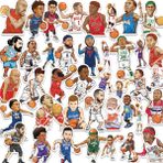 Zhuning Shop 1 40 Adet Tarzı Sırt Çantası Gitar Laptop Motosiklet Yapışkan Çocuk Klasik Oyuncak Için Nba Basketbol Yıldızı Karikatür Grafiti Etiketleri - Tekrar Etmeyen (Yurt Dışından)