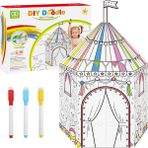 Zhuning Shop 1 5 Stili Yazın El Yapımı Büyük Karton Boyama Yaratıcı El Sanatları Oyun Evi Projesi Kur ve Boya Eğitici Oyuncaklar 2.2 T Boy Çocuklar Için (Yurt Dışından) - zanaat oyuncaklar