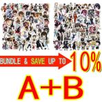 Zhuning Shop 1 50 Adet A ve 50 Adet B Tarzı Pcs Anime Bungou Stray Dogs Stickerlar Japonya Çıkartması Laptop Kaykay Bavul Bagaj Anime Sticker Çocuk Hediyeleri Oyuncaklar (Yurt Dışından)