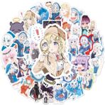 Zhuning Shop 1 50 Adet C Tarzı Pcs Sevimli Anime Kız Gawr Gura Stickerları Dıy Buzdolabı Kaykay Laptop Su Geçirmez Grafiti Vsco Sticker Etiketler Çocuk Oyuncakları Için (Yurt Dışından)