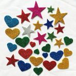 Zhuning Shop 1 50 Adet Kalp Yıldız Stili 1 Çanta Parlak Kelebek Köpük Sticker Yaratıcı Aktivite Ürünleri Çocuk Odası Dekorasyon Kendi El Sanatınızı Yapın Oem Özel Dıy (Yurt Dışından)