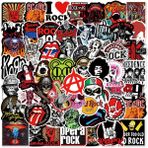 Zhuning Shop 1 50 Adet Stil 2 Stil Çocuk Oyuncak Dıy Günlük Valiz Scrapbook Telefon Laptop Bisiklet Sticker Karikatür Doodle Sticker Yeni Rock Band Çıkartması - Pcs (Yurt Dışından)