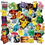 Zhuning Shop 1 50 Adet Tarzı K Anime Pokemon Sticker Çıkartmaları Çizgi Film Kawaii Pikachu Kızlar Çocuklar Laptop Valiz Kaykay Gitar Su Geçirmez Sticker Oyuncaklar (Yurt Dışından)