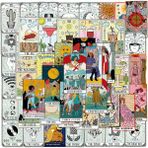 Zhuning Shop 1 50 Adet Tarzı Lüks Bagaj Laptop Kaykay Doodle Sticker Koleksiyonu Tarot Kartı Fal Çıkartma Seti (Yurt Dışından)