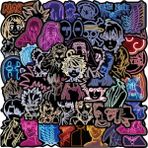 Zhuning Shop 1 50 Adet Tarzı Pcs Çizgi Neon Serisi Anime Sticker Graffiti Sticker Kask Laptop Gitar Kaykay Bisiklet Hediye Oyuncak Pvc Sticker (Yurt Dışından)