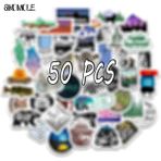 Zhuning Shop 1 50 ADET-YT21 Stili Doğa Kampçılığı Seyahat Çıkartmaları Vahşi Doğa Macera Açık Hava Manzara Stickerları Dıy Oyuncaklar Laptop Valiz Motor Araba F5 (Yurt Dışından)