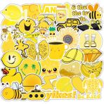Zhuning Shop 1 50 Yeni Sarı Stil Sıcak Moda Sevimli Sticker Paketi Vsco Kızı Için Laptop Gitar Bagaj Kaykay Araba Oyuncak Sticker Etiket (Yurt Dışından)