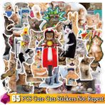 Zhuning Shop 1 65 Adet Sevimli Kedi Stili Hayvanlar Çıkartmaları Sevimli Karikatür Köpek Kedi Domuz Sticker Anime Paketi Kaykay Telefon Gitar Araba Laptop Çocuk Oyuncakları Için (Yurt Dışından)