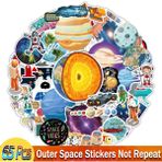 Zhuning Shop 1 65 Dış Uzay Stili Çocuklar Için Harika Uzay Sticker Oyuncakları Ufo Astronot Roket Gezegen Sticker Etiketler Kaykay Araba Laptop Bisiklet Üzerinde (Yurt Dışından)
