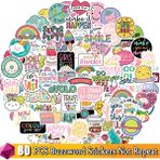 Zhuning Shop 1 80 Adet Buzzword Stili Pozitif Kelime Stickerları Yaratıcı Metin Moda Sticker Çocuk Oyuncakları Laptop Kaykay Gitar Etiketler Su Geçirmez (Yurt Dışından)