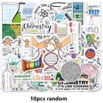 Zhuning Shop 1 A-10 Adet Rastgele Stil Bilim Laboratuvarı Kimya Stickerları Komik Bilim Insanları Köpek Sticker'ı Dıy Laptop Valiz Defter Motosiklet Çıkartmalar Çocuk Oyuncakları Için (Yurt Dışından)