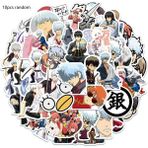Zhuning Shop 1 A-10 Adet Rastgele Stil Pcs Komik Anime Gıntama Sticker Çocuklar Için Oyuncaklar Motosiklet Bagaj Laptop Bisiklet Kaykay Stickerları (Yurt Dışından)