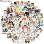 Zhuning Shop 1 A-10 Adet Rastgele Stil Pcs The Promised Neverland Sticker Anime Etiketler Buzdolabı Skateboard Laptop Bagaj Çıkartmalar Graffiti Oyuncak Için (Yurt Dışından)