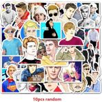Zhuning Shop 1 A-10 Adet-Rastgele Tarzı Ünlü Şarkıcı Justin Bieber Sticker Paketi Telefon Kılıfı Laptop Motosiklet Süsleme Cool Çıkartma Oyuncakları (Yurt Dışından)