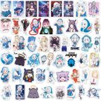 Zhuning Shop 1 A-10PCS-RASTGELE Stil Hololive Vtuber Pvc Su Geçirmez Stickerlar - Bagaj Duvar Araba Laptop Bisiklet Motosiklet Defter Oyuncak Stickerları Için (Yurt Dışından)