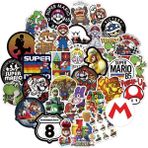 Zhuning Shop 1 A-50 Adet Tarzı Süper Mario Anime Oyun Çıkartmalar Dıy Bisiklet Seyahat Bagaj Telefon Gitar Laptop Su Geçirmez Pvc Klasik Oyuncak Çıkartmalar (Yurt Dışından)