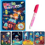 Zhuning Shop 1 Ac-4 Stili Sıcak Satış Yeniden Kullanılabilir Boyama Kitabı Sihirli Su Resim Çizim Kitabı Duyusal Erken Eğitim Çocuklar Için Doğum Günü Hediyesi Montessori Oyuncakları (Yurt Dışından) - Beyaz