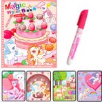 Zhuning Shop 1 Ac-9 Stili Sıcak Satış Yeniden Kullanılabilir Boyama Kitabı Sihirli Su Resim Çizim Kitabı Duyusal Erken Eğitim Çocuklar Için Doğum Günü Hediyesi Montessori Oyuncakları (Yurt Dışından) - Beyaz