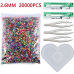 Zhuning Shop 1 B 20000 Adet Set Stili Hama Boncukları Mini Hama Erime Boncukları Kendin Yap Çocuk Eğitici Oyuncakları (Yurt Dışından)