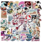 Zhuning Shop 1 B-50 Adet Tarzı Karton Anime Şekil Ses Çıkartmaları Laptop Gitar Bagaj Buzdolabı Kaykay Klasik Oyuncak Için (Yurt Dışından)