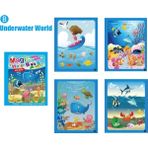 Zhuning Shop 1 B Sualtı Dünyası Stili 8 Tür Sihirli Su Çizim Kitabı Montessori Oyuncaklar Yeniden Kullanılabilir Boyama Kitabı Çizim Tahtası Duyusal Erken Eğitici Oyuncaklar Için (Yurt Dışından) - Beyaz