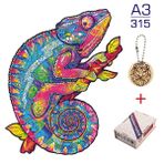 Zhuning Shop 1 Bsl-01-A3 Stili Yetişkinler ve Çocuklar Için Ahşap Bulmaca Kelebek Baykuş Ejderha Ahşap Yapboz Eğitici Oyuncaklar (Yurt Dışından)