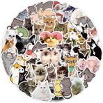 Zhuning Shop 1 C-50 Adet Tarzı Sevimli Kediler Hayvan Grafiti Sticker Karışık Stil Oyuncaklar Bavul Laptop Bisiklet Bagaj Araba Scooter Kaykay Sticker (Yurt Dışından)