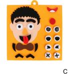 Zhuning Shop 1 C Stili Çocuklar Için Yüz Ifadeleri Felt Kumaş El Yapımı Sticker Oyuncaklar Değişen Duygular Eğitici Oyuncaklar (Yurt Dışından)