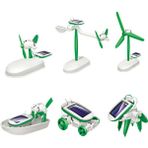 Zhuning Shop 1 Çocuklar Için 6 In 1 Güneş Enerjili Robot Model Kiti Bilim Oyuncakları Dıy Uçak Tekne Araba Tren Model Eğitici Hediye Oyuncaklar Erkekler Için (Yurt Dışından) - zanaat oyuncaklar