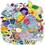 Zhuning Shop 1 Çocuklar Için Uzay Sticker Oyuncakları Ufo Astronot Roket Gezegen Sticker Scrapbooking Valiz Kaykay Laptop Için (Yurt Dışından)