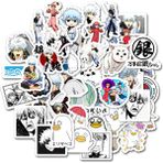 Zhuning Shop 1 D-50 Adet Tarzı Pcs Komik Anime Gıntama Sticker Çocuklar Için Oyuncaklar Motosiklet Bagaj Laptop Bisiklet Kaykay Stickerları (Yurt Dışından)