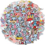 Zhuning Shop 1 Dumbo-50 Adet Tarzı Kızların Favori Graffiti Çıkartmaları Kaykay Motosiklet Alışveriş Sepeti Çıkartmaları Çocuklar Çizgi Film Çıkartmaları Çocuk Oyuncakları (Yurt Dışından)