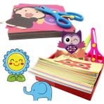 Zhuning Shop 1 El Yapımı Kağıt Kesme Kitabı El Sanatları Kağıdı Çocuklar Için Yap-Işleri Kitap El Yapımı Kitap Scrapbooking Kağıdı Oyuncaklar Çocuklar Için Öğrenme Oyuncakları (Yurt Dışından) - Beyaz