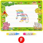 Zhuning Shop 1 F 50X36CM Stili 8 Tür Su Çizim Matı ve 2 Kalem Su Çizim Matı Yazı Tahtası Boyama Kitapları Su Boyama Halısı Çocuklar Eğitici Oyuncaklar (Yurt Dışından) - Beyaz