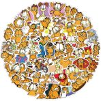 Zhuning Shop 1 Fildişi Tarzı Garfield Sevimli Sticker Kaykay Laptop Bavul Gitar Pvc Su Geçirmez Grafiti Etiket Çocuk Oyuncak Christmas Hediyesi (Yurt Dışından)