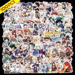 Zhuning Shop 1 Floresan Sarı Tarzı Anime Sticker Şeytan Öldürücü Avcı x Graffiti Kendin Yap Valiz Laptop Kaykay Telefon Etiket Sticker Oyuncakları (Yurt Dışından)