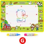 Zhuning Shop 1 G 50X36CM Stili 8 Tür Su Çizim Matı ve 2 Kalem Su Çizim Matı Yazı Tahtası Boyama Kitapları Su Boyama Halısı Çocuklar Eğitici Oyuncaklar (Yurt Dışından) - Beyaz