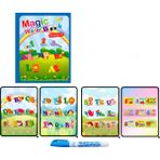 Zhuning Shop 1 Harf Stili Çocuklar Için Montessori Boyama Kitabı Doodle & Sihirli Kalem Boyama Çizim Tahtası Oyuncaklar Sihirli Su Boyama Kitabı Doğum Günü Hediyesi Zeh (Yurt Dışından) - Beyaz