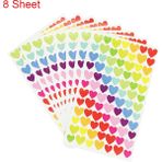 Zhuning Shop 1 Kalp 8 Adet Tarzı 8 Sayfa Not Defteri Gülümseyen Yüz Sticker'ları Sevimli Laptop Klasik Oyuncaklar Çocuklar Için Motosiklet Telefon Araba Gülümseme Sticker'ları (Yurt Dışından)