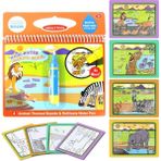 Zhuning Shop 1 Kitap G Stili Çocuklar Için Eğitici Oyuncaklar: Xmas Hediyeleri Için Sihirli Su Çizim Kitabı Boyama Tahtası Doodle Kitabı (Yurt Dışından) - Beyaz