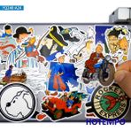 Zhuning Shop 1 Komik Macera Çizgi Roman Tintin Tarzı Sticker Oyuncakları Çocuklar Için Dıy Laptop Valiz Cep Telefonu Tablet Kılıf Anime Sticker Etiket (Yurt Dışından)